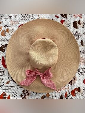 Vineyard Vines Kentucky Derby Wide-Brim Straw Hat with Run for the Roses
